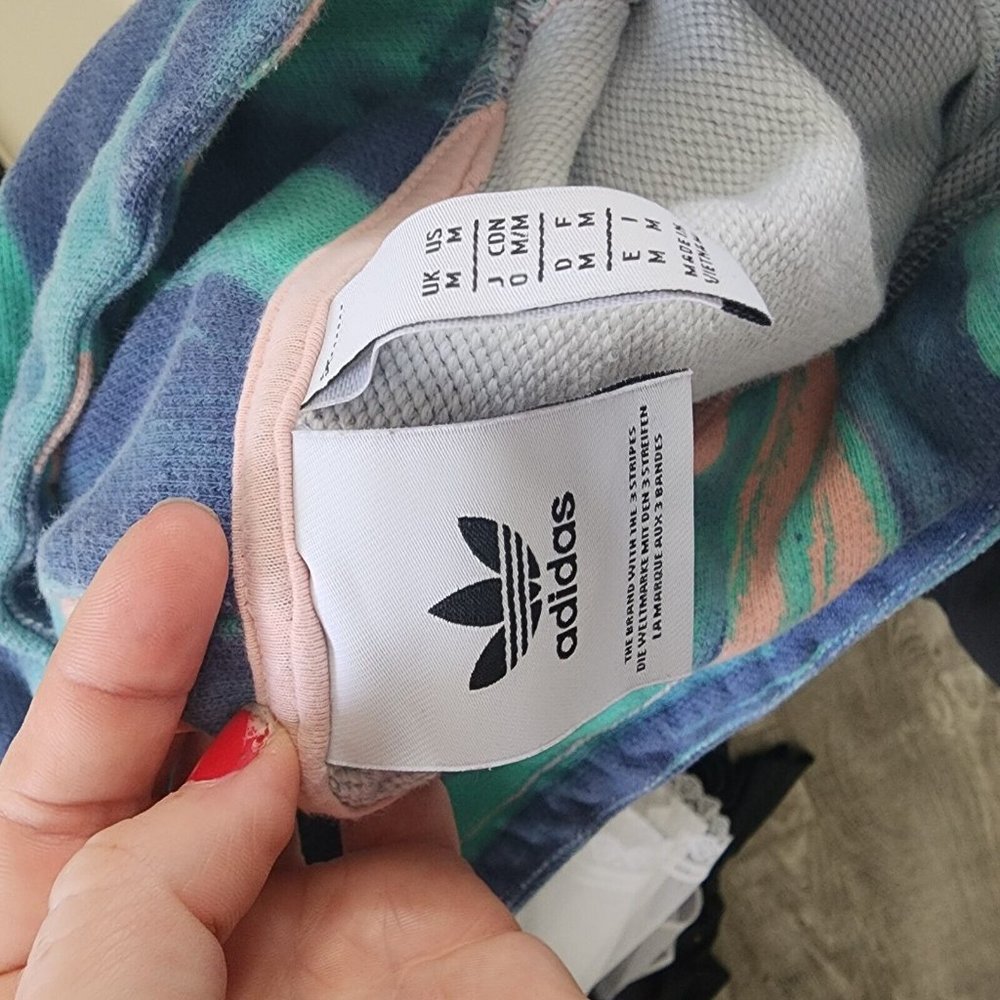 adidas Originals Men's R.Y.V. Hoodie Pullover In Vapor Pink Multi Medium AOP - Picture 5 of 5